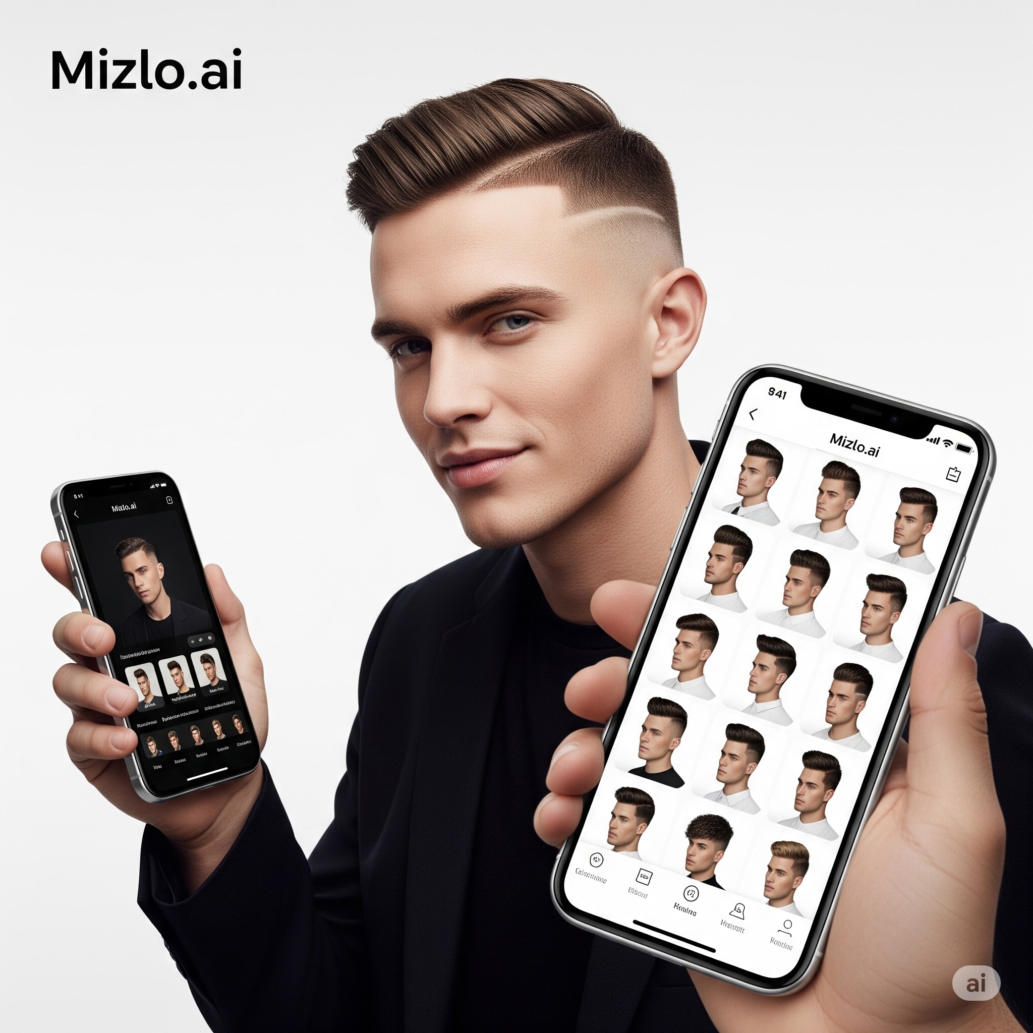 Hairstyle transformation with Mizlo AI